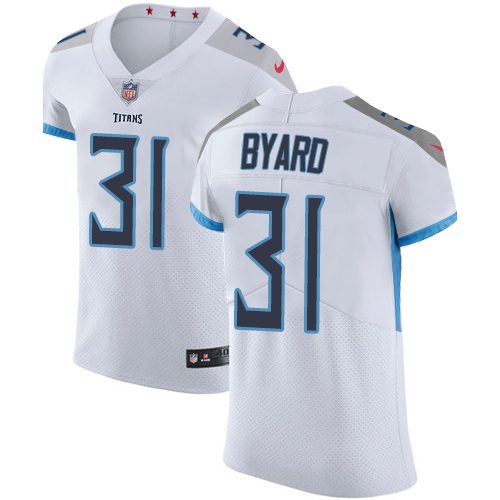 Nike Titans #31 Kevin Byard White Men's Stitched NFL Vapor Untouchable Elite Jersey - Click Image to Close